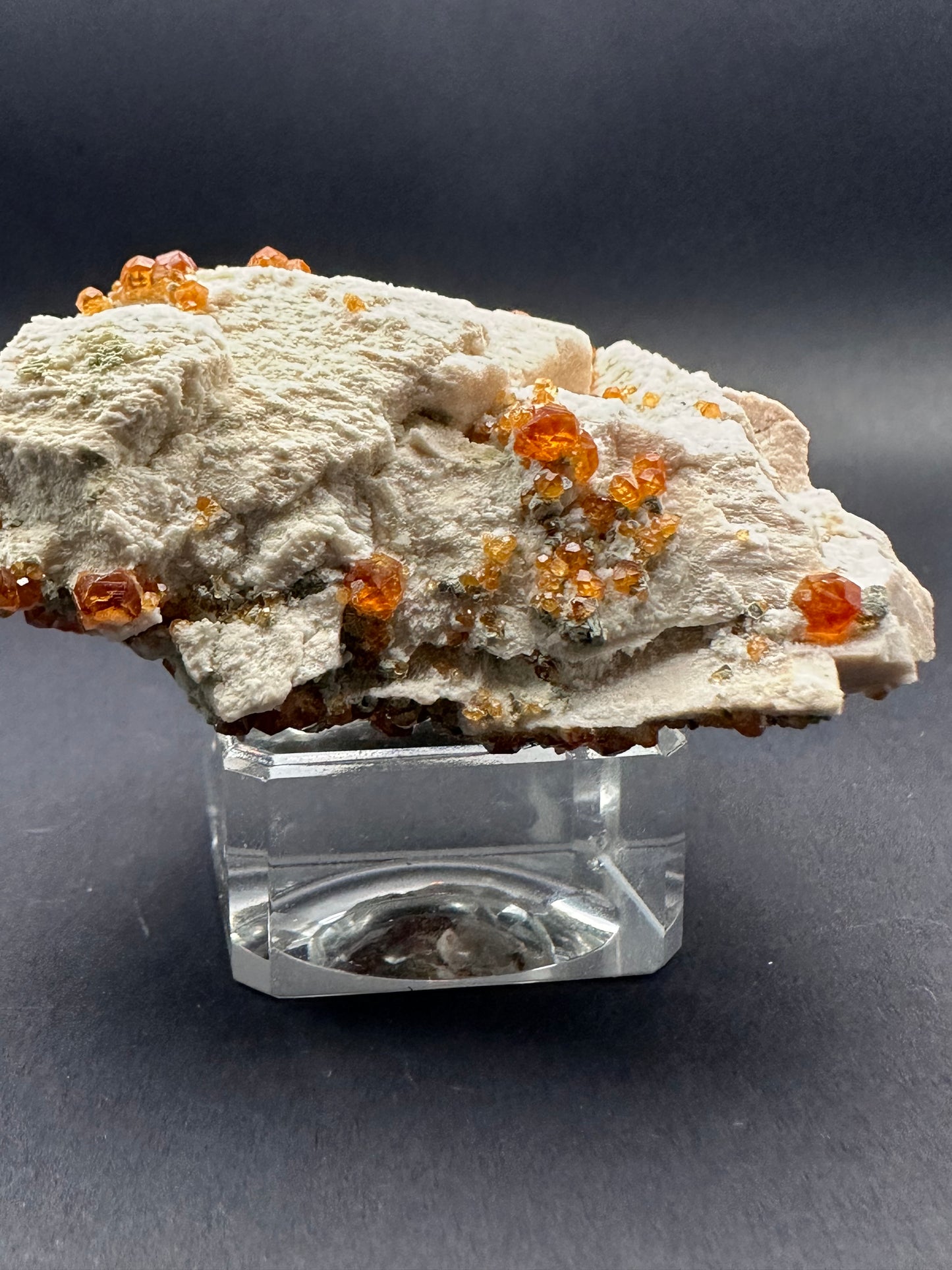 Precious Garnet Spessartine Cluster