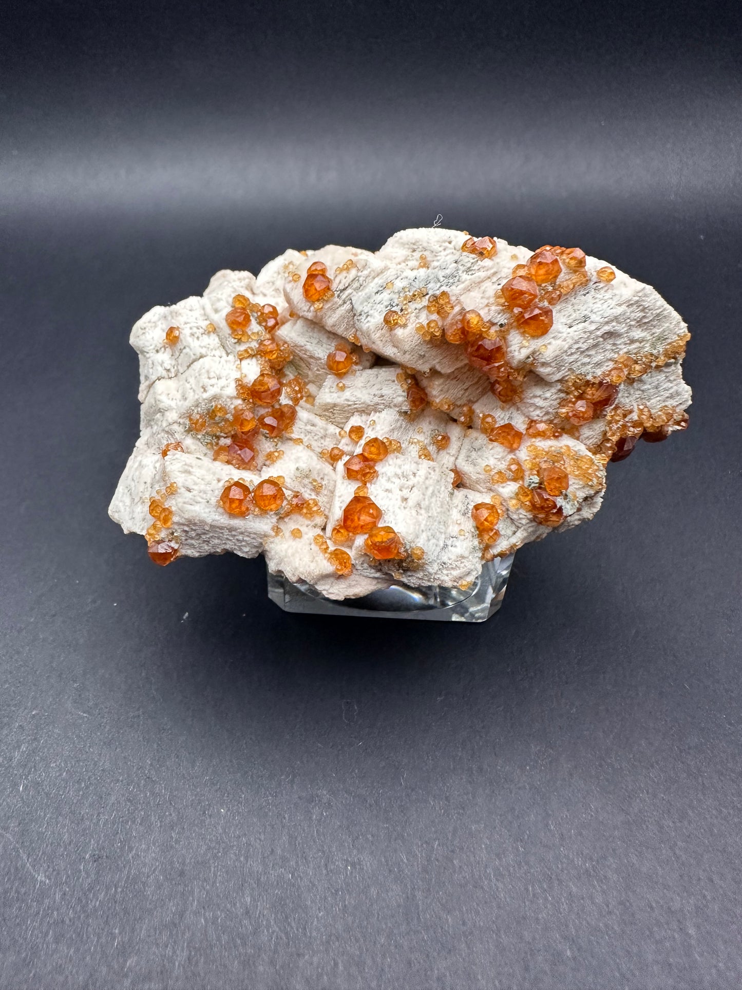 Precious Garnet Spessartine Cluster