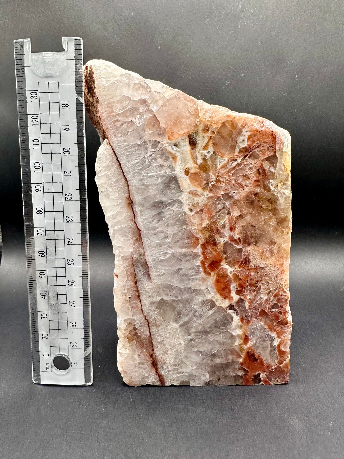 Quartz & Granite Book End Large Semi Polished FeeForm