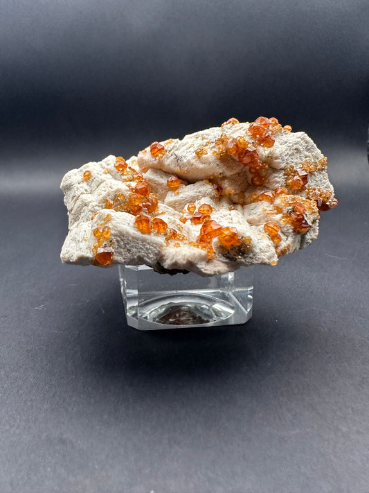 Precious Garnet Spessartine Cluster