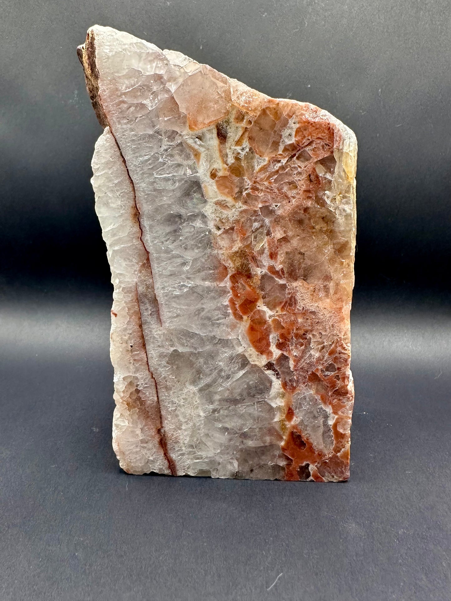 Quartz & Granite Book End Large Semi Polished FeeForm